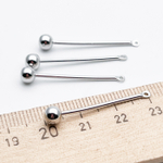 Подвеска Палочка, цвет серебро, размер 32*4,5 мм, цена за 1 шт