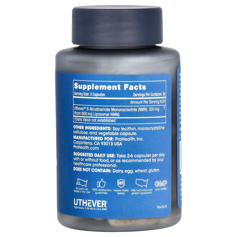 ProHealth Longevity, Liposomal NMN Pro 300, 60 капсул (150 мг в капсуле)