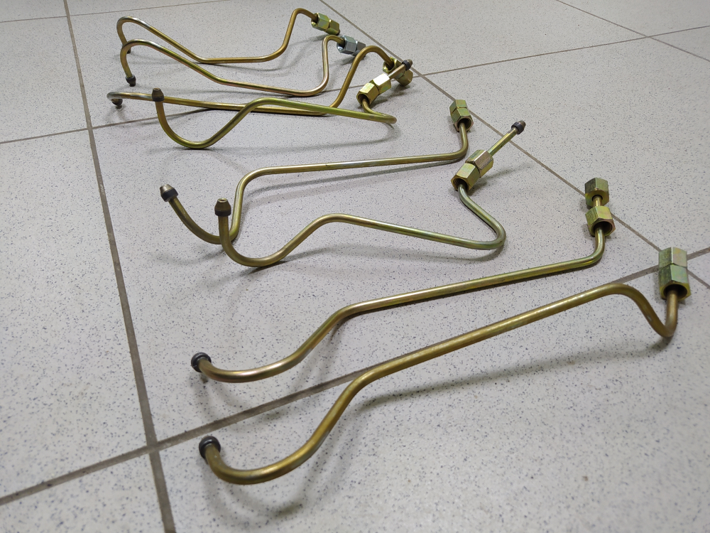 Комплект трубок топливных высокого давления (С/О гнутые, 8 шт) 238-1104308-В-8