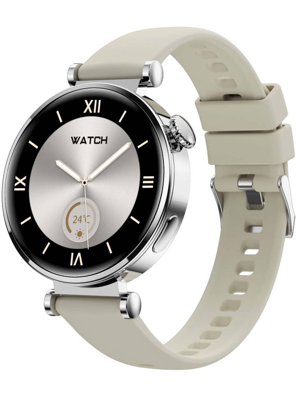 Смарт часы PARASMART Arielle GT4mini (силиконовый ремешок, серебристый)