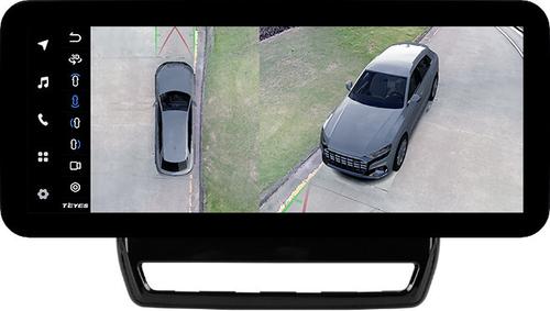 Магнитола для Mitsubishi ASX 2020+ (ШГУ 8", рамка тип 2) - Teyes LUX ONE 360 монитор 12.3" 2K QLED на Android 10, Быстрая, CarPlay, 4G SIM-слот, 4 камеры в комплекте