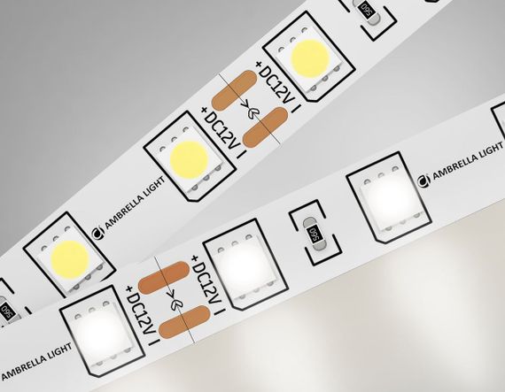 Светодиодная лента Ambrella Light 14,4W/m 60LED/m 5050SMD дневной белый 5M GS2002