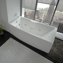 Акриловая ванна Aquatek (Акватек) Феникс 190x90, с каркасом, с фронтальной панелью, со сливом-переливом