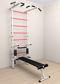 Шведская стенка Sv Pro 804 (Турник Pro/Брусья/стойка/Скамья)