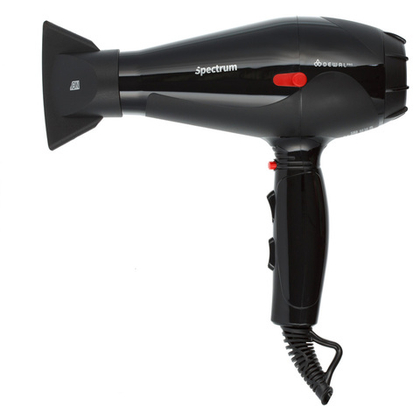 03-110 Black Фен DEWAL Spectrum  черный, 2200 Вт, ионизация, 2 насадки