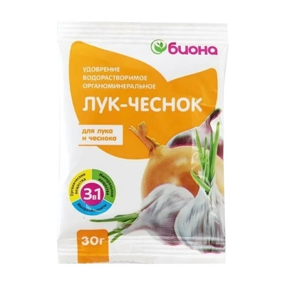 Водорастворимое Удобрение Биона - Лук-Чеснок, 30г