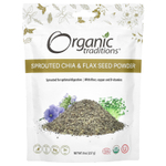 Organic Traditions, Порошок из пророщенных семян чиа и льна, 227 г (8 унций)