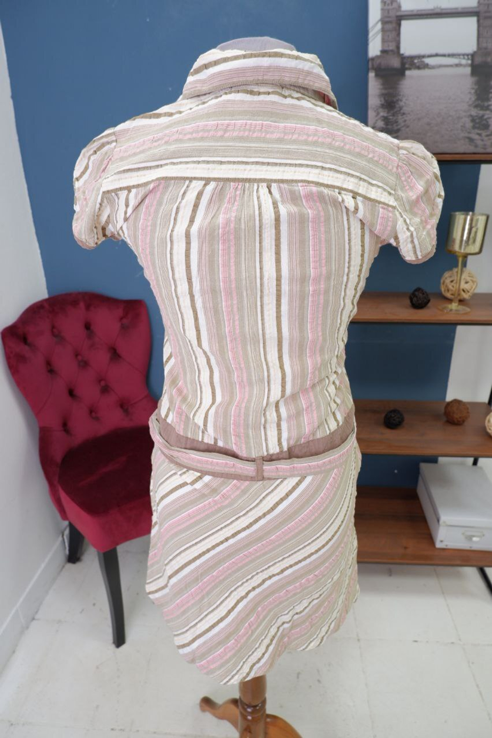 Платье в полоску 42 размер