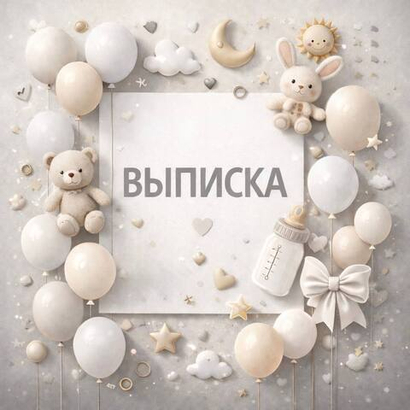 Композиции из шаров "На выписку"