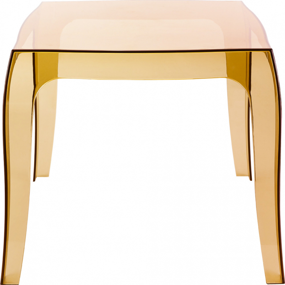 Столик пластиковый журнальный Siesta Contract Queen, янтарный