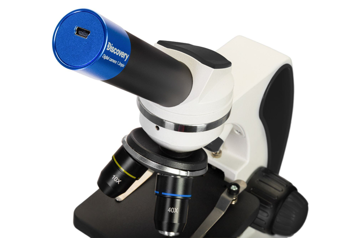 Микроскоп цифровой Levenhuk Discovery Pico Polar с книгой