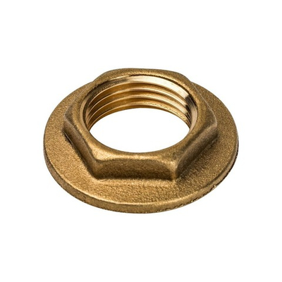 Контргайка с упором STOUT SFT 0023 - 1/2" (для стальных труб, латунь без покрытия)