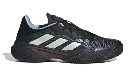 Мужские кроссовки теннисные Adidas Barricade M - core black/cloud white/blue dawn