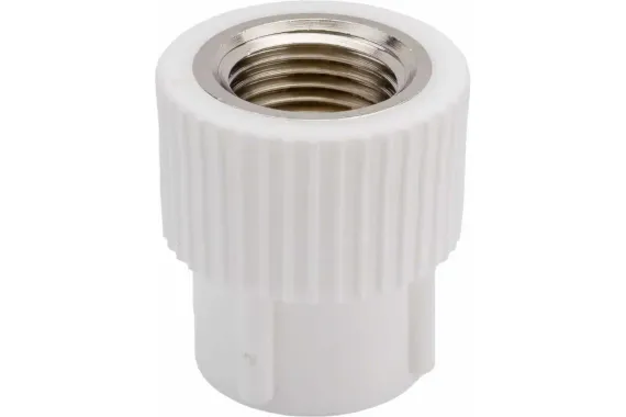 Муфта TEBO сварка ВР 20*3/4&quot; белая 35152