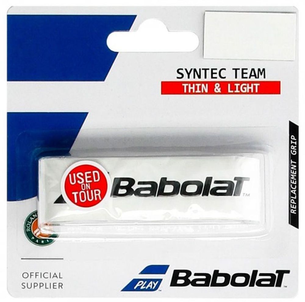 Теннисные намотки базовые Babolat Syntec Team 1P - white