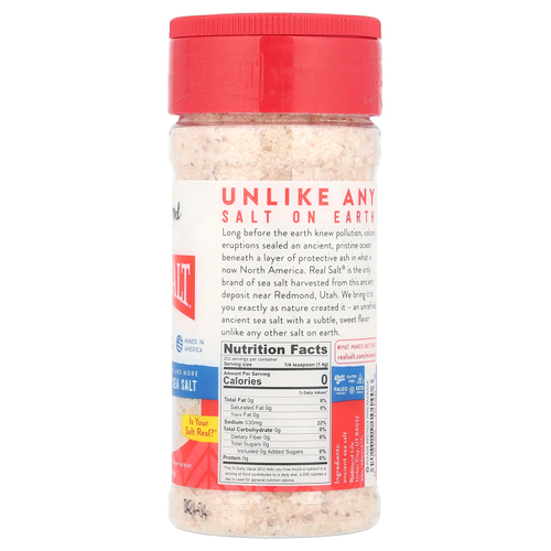 Redmond, Real Salt, древняя кошерная морская соль, 284 г (10 унций)