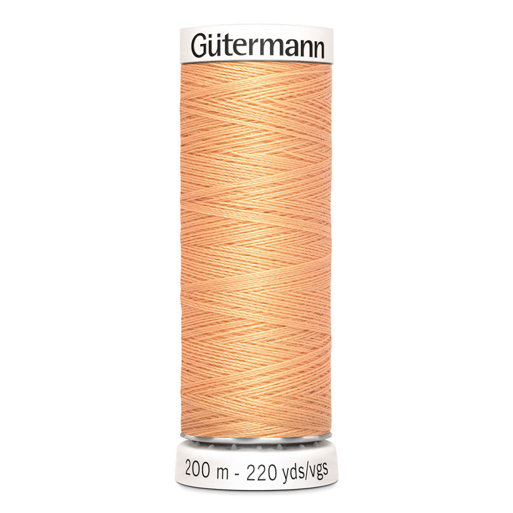 01 Нить Sew-All 100/200 м для всех материалов, 100% полиэстер Gutermann 748277 (979 абрикос)