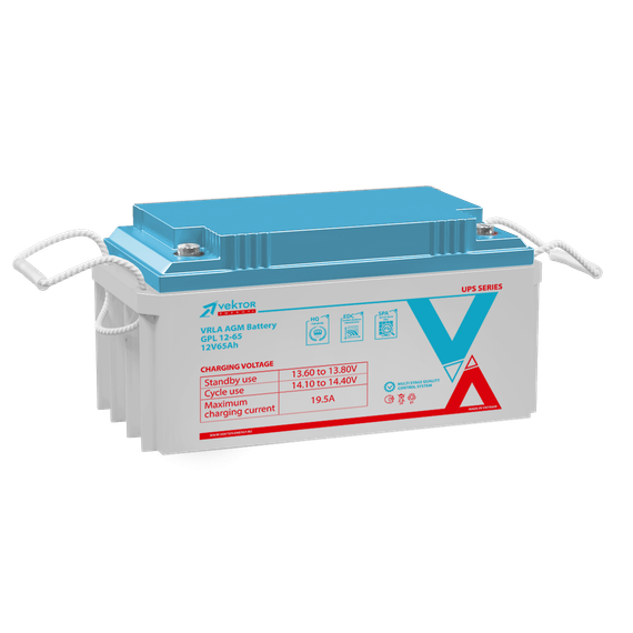 Аккумулятор VEKTOR ENERGY GPL 12-65 12V 65Ah, фото №702016568