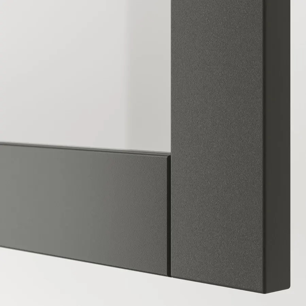 Комбинация для хранения - BESTÅ/ BESTА IKEA/ БЕСТА/БЕСТО ИКЕА, 60х38 см,  темно-серый