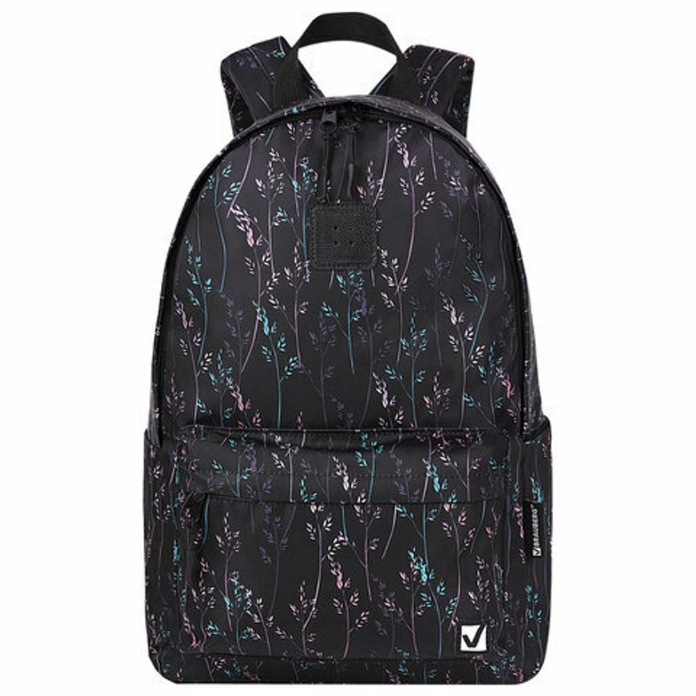 Рюкзак BRAUBERG POSITIVE универсальный, карман-антивор, "Flora", 42х28х14 см, 271682