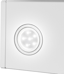 Каминная вытяжка Maunfeld MEDWAY 60 Glass White/ Stripe Inox