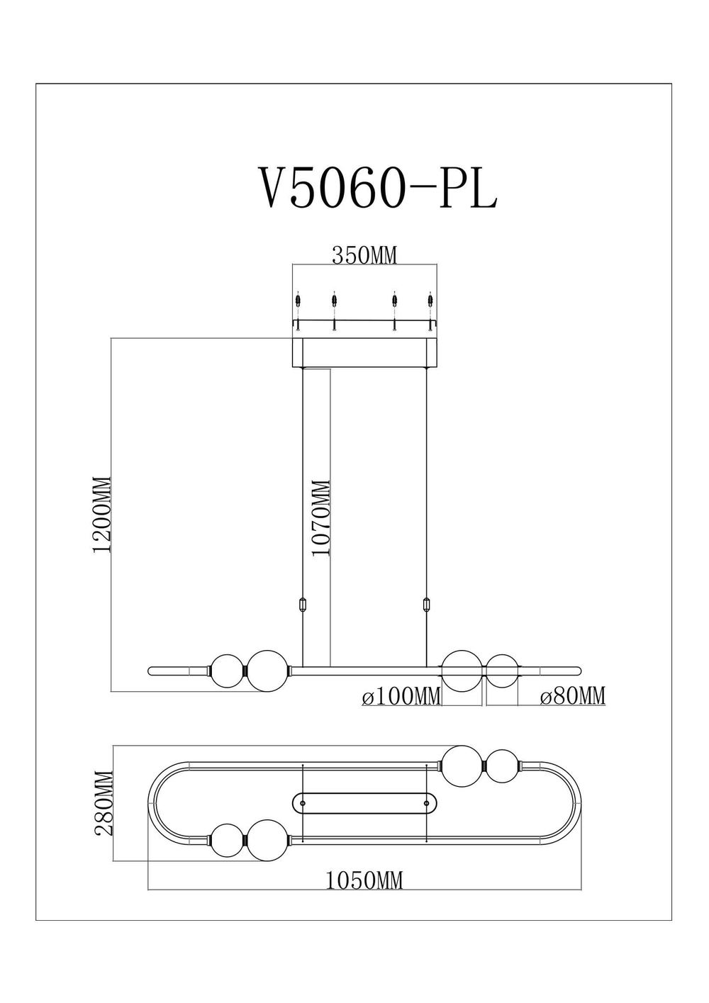 Светодиодный подвесной светильник Moderli V5060-PL Eclipce