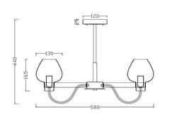 Люстра на штанге Freya Tara FR5028PL-05B