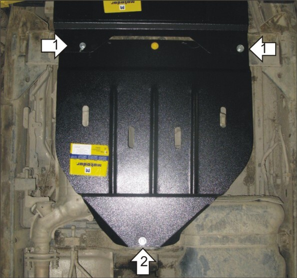 Усиленная защита Motodor разд. коробки. 2 мм, сталь. для Nissan Pathfinder 2005-2010,Nissan Pathfinder 2010-2014 арт.01431
