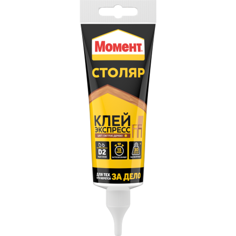 Клей Момент 3040159 Столяр экспресс светлое дерево туба 125 г | Клеи бытовые и универсальные