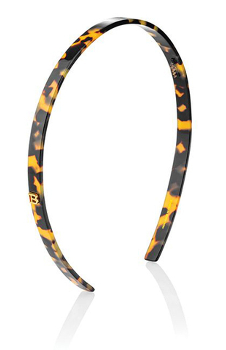 Balmain Hair Couture Ободок из ацетата черепаховый Acetate Headband Tortoise Shell Small