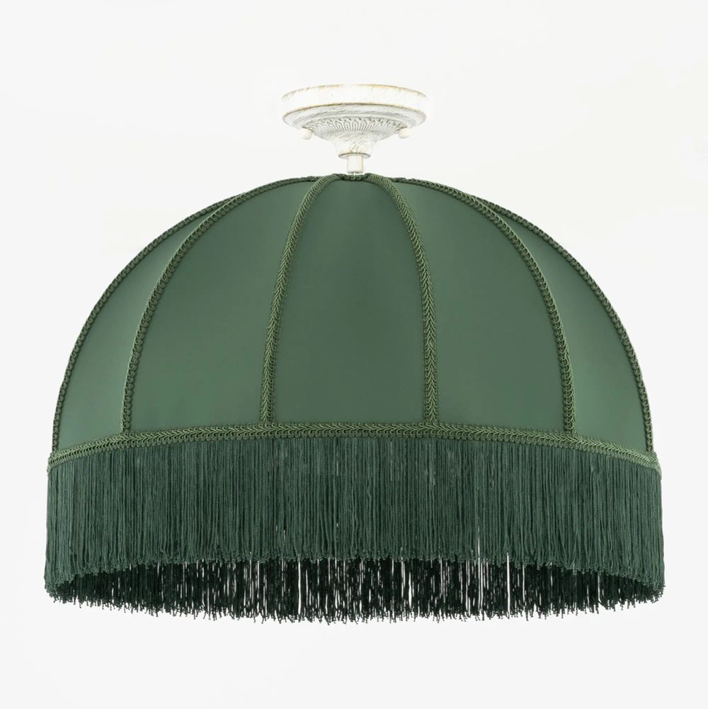 Citilux Базель CL407022 Подвесной светильник патина с зелёным абажуром