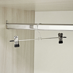 Вешалка металлическая с прищепками, набор 10шт