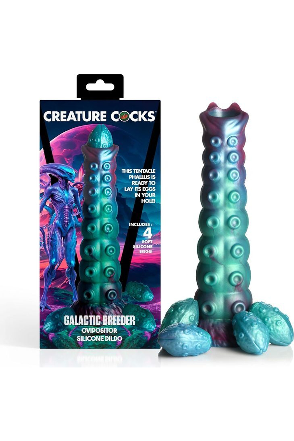 Фаллоимитатор CC Galactic Breeder Ovipositor 22х6.1 см