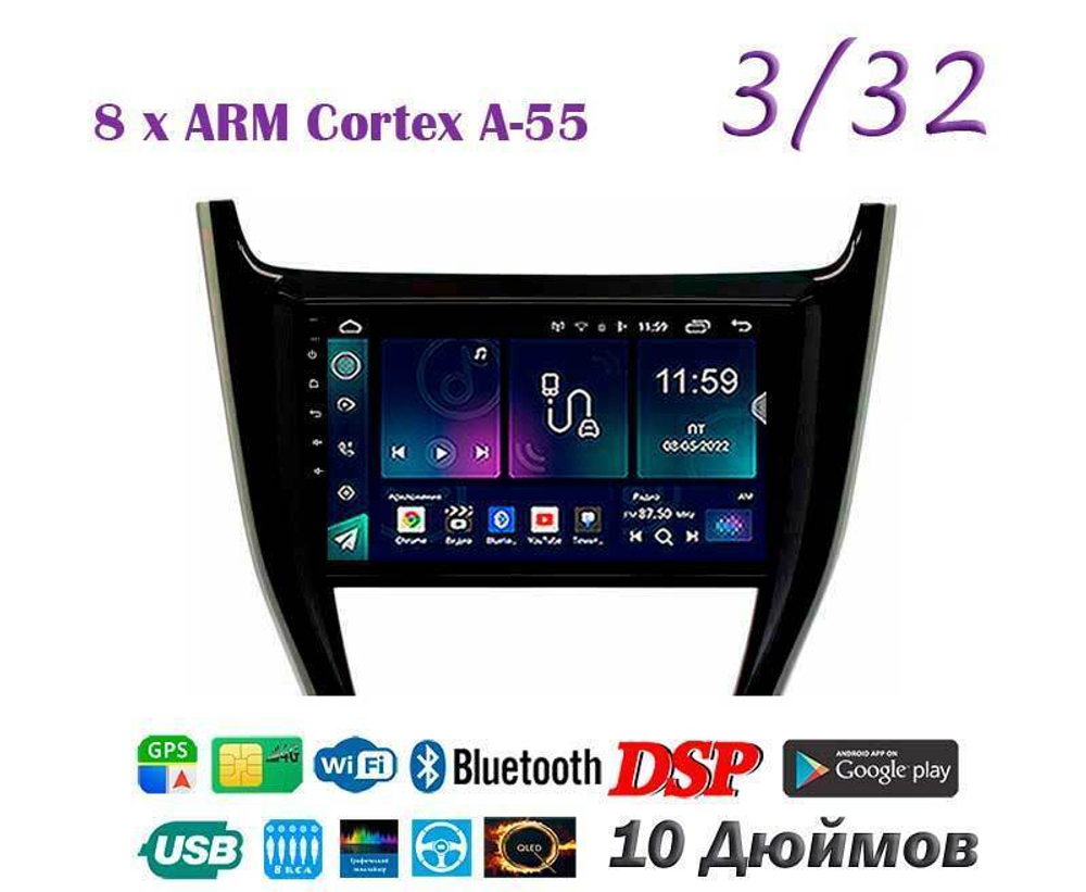 Topway TS18 3+32GB 8 ядер для Toyota Harrier 2017-2020