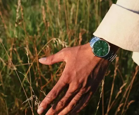 Мужские часы Daniel Wellington Iconic Link Emerald 40 мм DW00100427