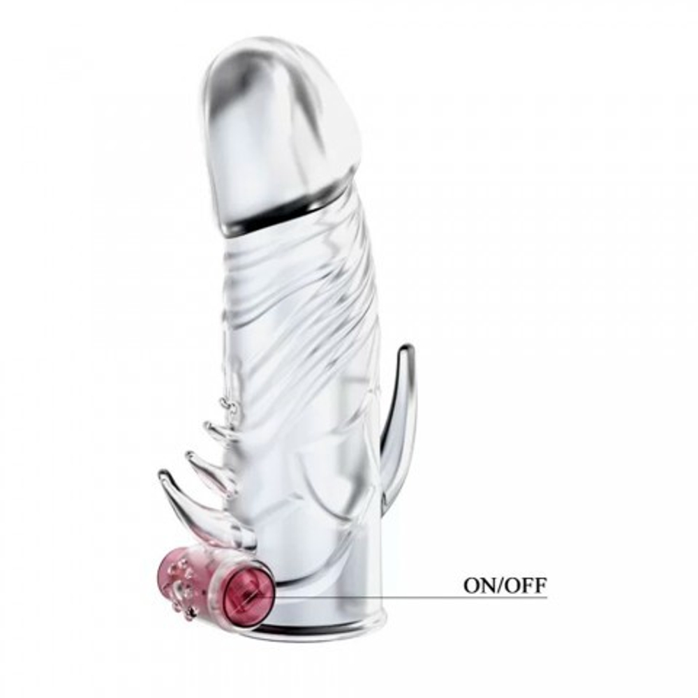 Насадка на пенис со стимулятором клитора