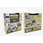 Трек в рюкзаке ABtoys Автосити Военная база в наборе с 2 машинками и игровыми предметами