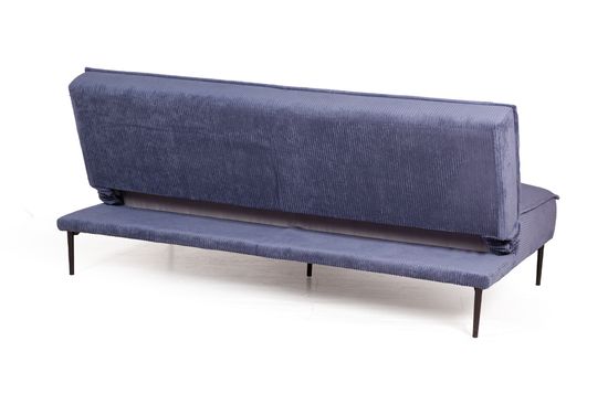 Диван-кровать ЭСТЕ, велюр, трехместный, прямой, клик-кляк без подлокотников