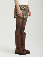 Юбка Denim Leopard Mini