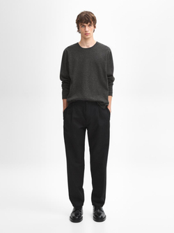 Massimo Dutti Кашемировый тонкий свитер, серый