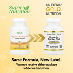 California Gold Nutrition, органический гриб трутовик разноцветный, 60 растительных капсул (0,5 г в 1 капсуле)