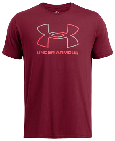 Теннисная футболка Under Armour Men's Foundation Short Sleeve - Red