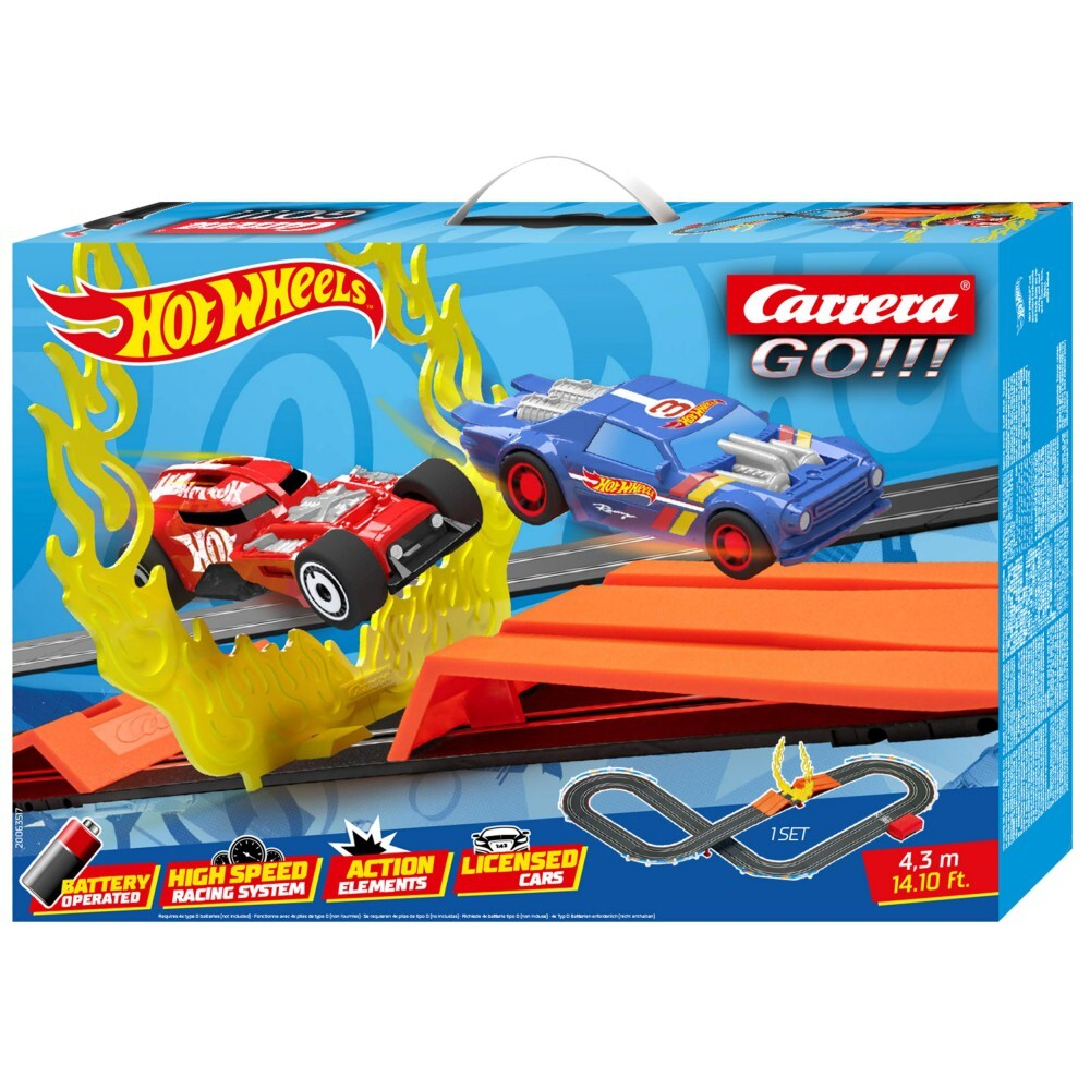 Carrera GO!!! - Автотрек с рампой 4,3 м Hot Wheels + 2 машинки 63517 / артикул   63517  / GTIN 4007486635173
