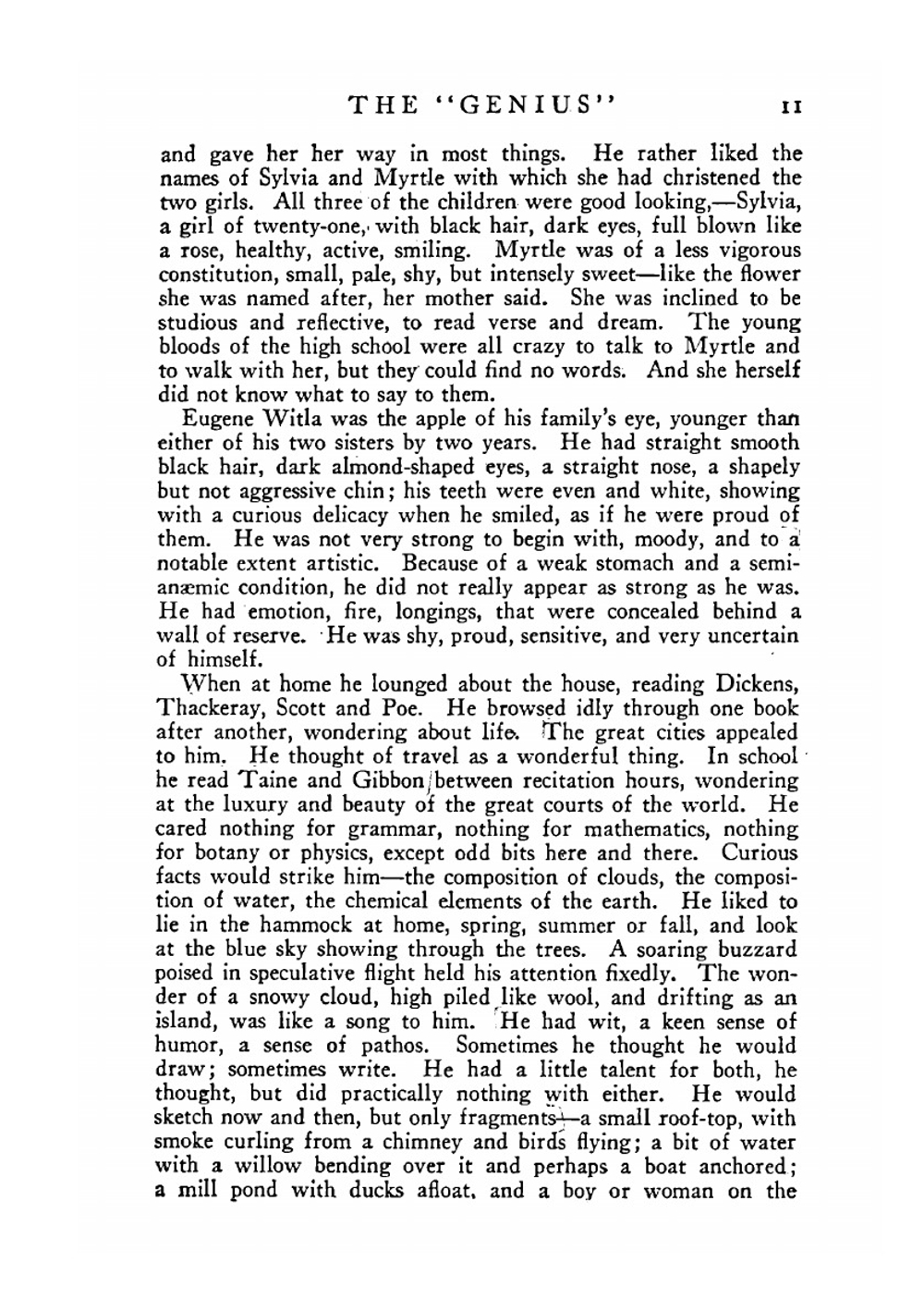 The "Genius" | Dreiser Theodore