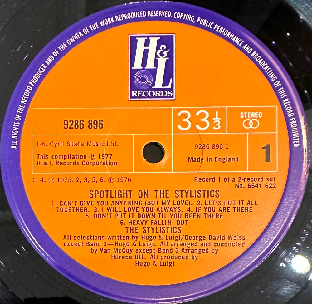 The Stylistics - Spotlight On The Stylistics 2LP (Англия 1977г.)