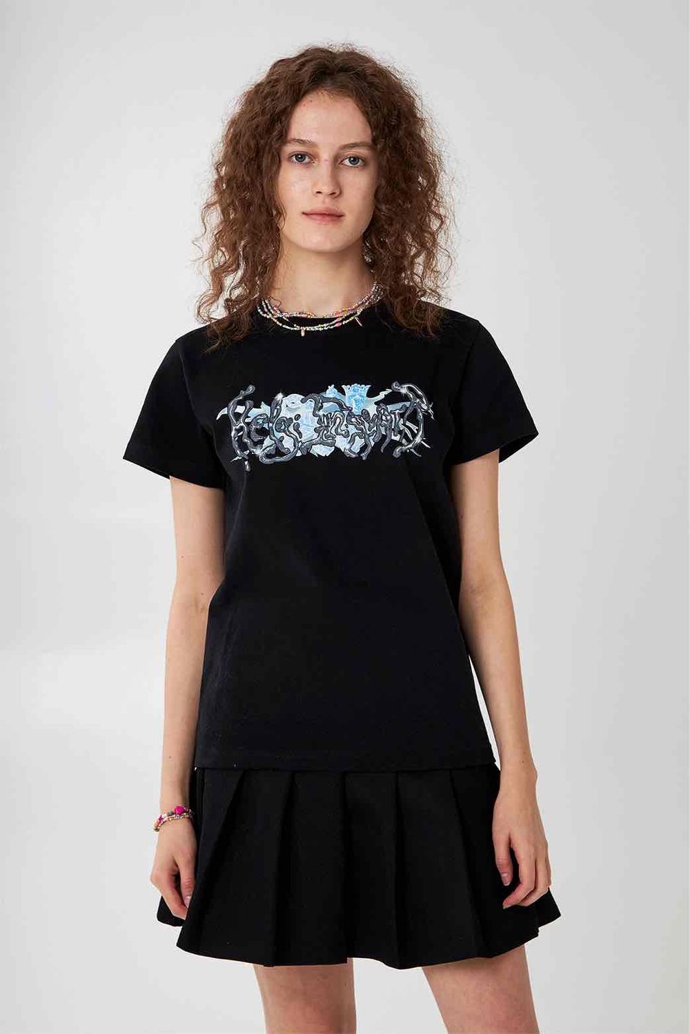 Футболка HELGI INGVARR Русалка Женская Черная