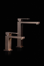 Cмеситель для умывальника Qubic Brushed Bronze