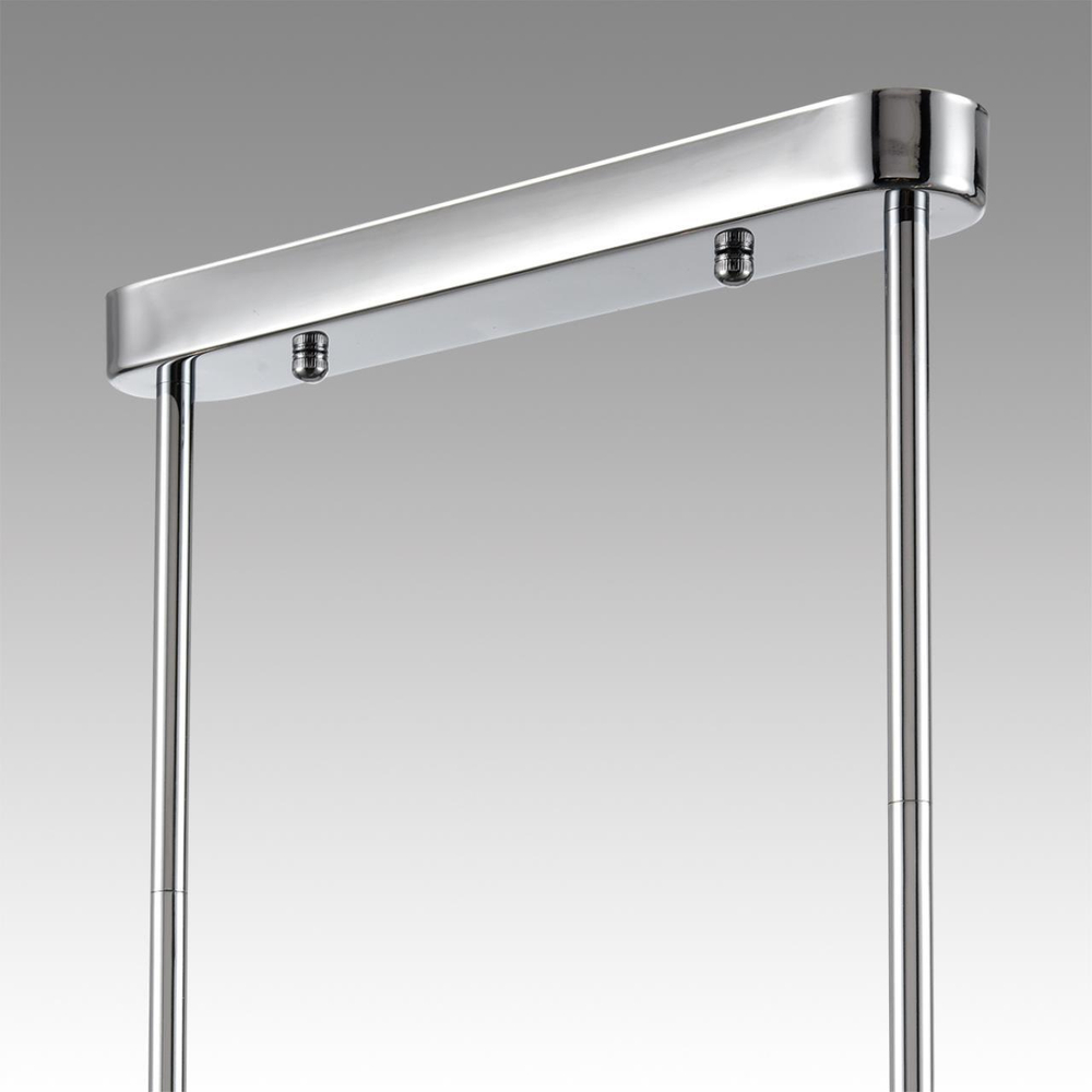 8114/10 MODERNI LN25 142 хром/дымчатый, металл/стекло Подвесной светильник G9 5*30W + E14 5*40W 220V TAUNA