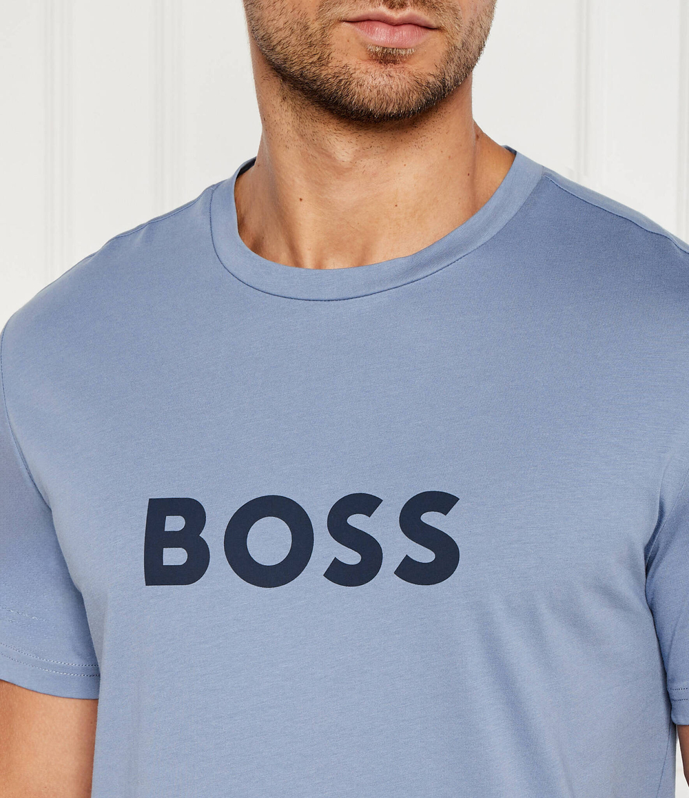 Футболка BOSS BLACK - голубой(50503276)