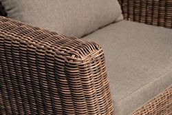 "Капучино Сингл" лаунж-зона из искусственного ротанга, цвет коричневый
